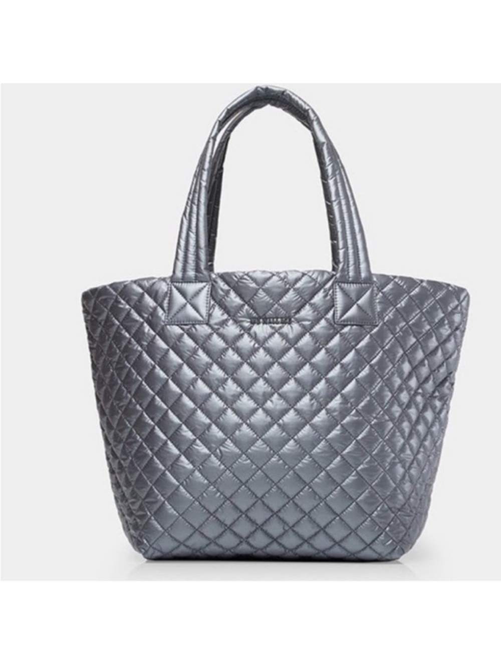 MZ Wallace Silvery Gray Medium Metro Tote